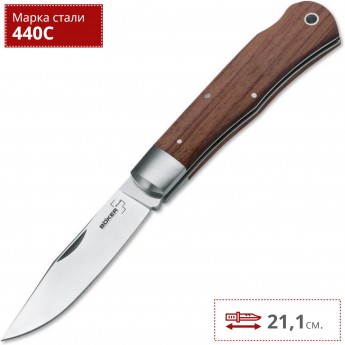 Складной нож BOKER PLUS LOCKBACK BUBINGA 01BO185